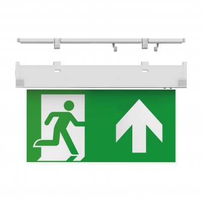 Doxa Self-Test Exit Sign With Multiple Mounting Positions, Up Legend