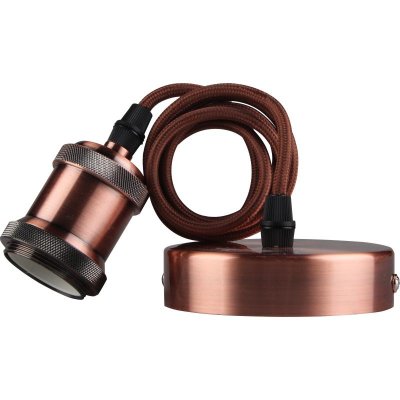 Calla Decorative Pendant Cable Set With Metallic Finish, E27, Red Bronze