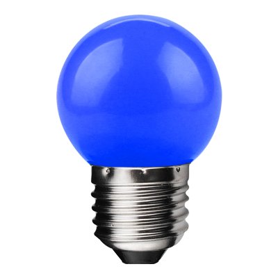 Colour Golf 1W Coloured LED Golf Ball Lamp, E27, Blue