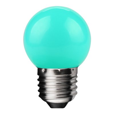 Colour Golf 1W Coloured LED Golf Ball Lamp, E27, Red