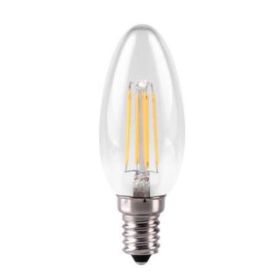 4W Candle, Traditional Glass Light Bulb With LED Filament