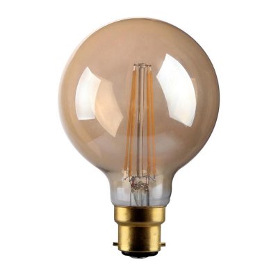 4W G100, Decorative LED Filament Lamp With Gold Antique Coating