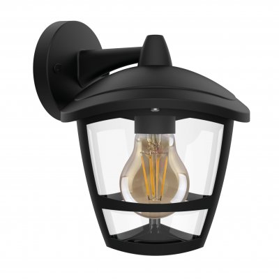 Daintree Top Arm Decorative Wall Lantern With E27 Lamp Holder