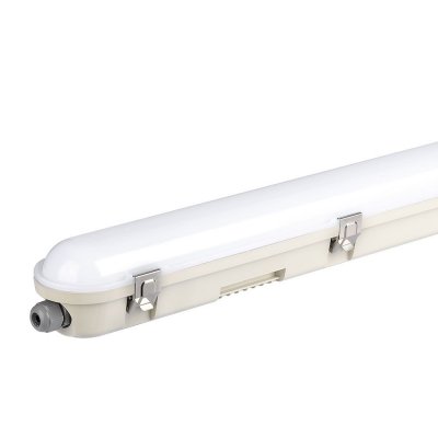 VT-120136E 36W LED WP LAMP FITTING 120CM-SAMSUNG CHIP & EM KIT-MILKY COVER+SS CLIPS COLORCODE:4000K