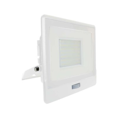 VT-158S 50W PIR SENSOR FLOODLIGHT WITH SAMSUNG CHIP COLORCODE:3000K WHITE BODY