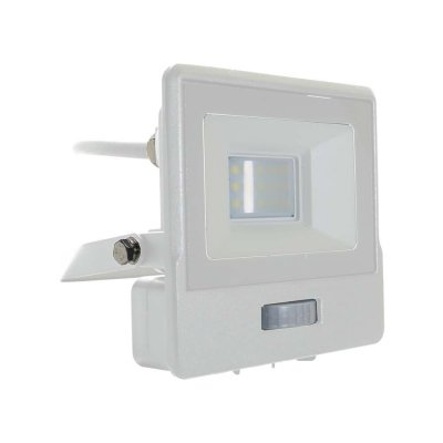 VT-118S-1 10W PIR SENSOR FLOODLIGHT WITH SAMSUNG CHIP & CABLE(1M) COLORCODE:3000K WHITE BODY