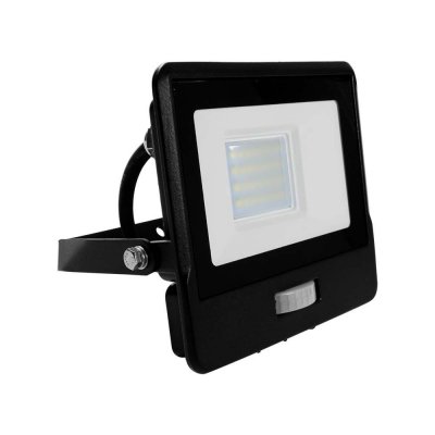 VT-128S-1 20W PIR SENSOR FLOODLIGHT WITH SAMSUNG CHIP & CABLE(1M) COLORCODE:6500K BLACK BODY