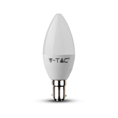 VT-299D 5.5W PLASTIC CANDLE BULB WITH SAMSUNG CHIP COLORCODE:3000K B15 DIMMABLE