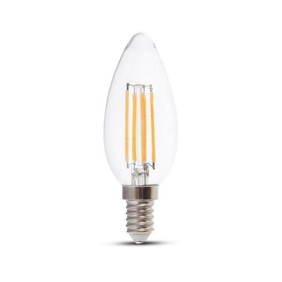 VT-1986 4W LED CANDLE FILAMENT BULB COLORCODE:3000K E14