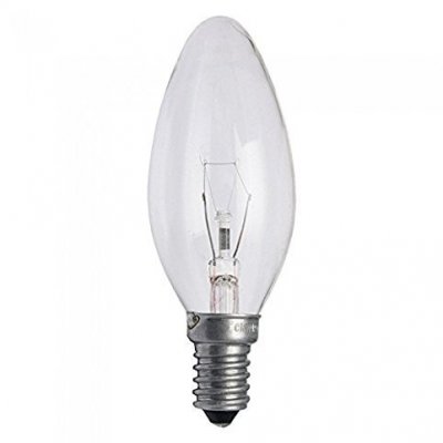 25w Incandescent Candle Bulb Clear SES-E14