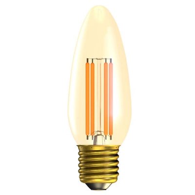 4W LED Vintage Candle - ES, Amber, 2000K