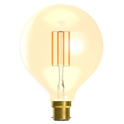 4W LED Vintage 125mm Globe - BC, Amber, 2000K