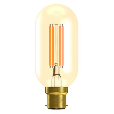 4W LED Vintage Tubular - BC, Amber, 2000K - L110mm