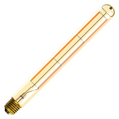 7W LED Vintage Tubular  - ES, Amber, 2000K - L280mm