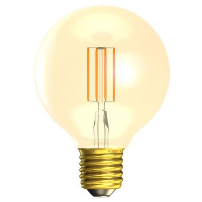 4W LED Vintage Globe - ES, Amber, 2000K