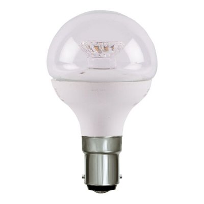 4W LED 45mm Dimmable Round Ball Clear - SBC, 2700K