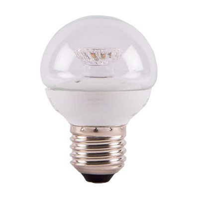 4W LED 45mm Round Ball Clear - ES, 2700K