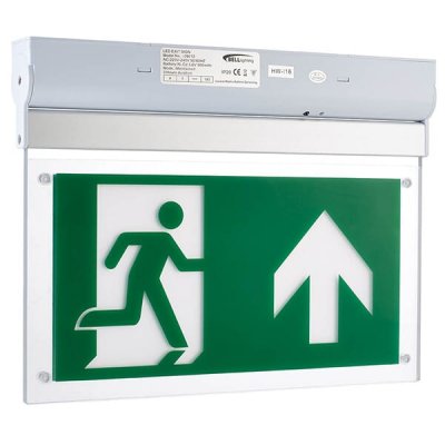 2.5W Spectrum LED Emergency Exit Blade Surface Including Up Legend Maintained