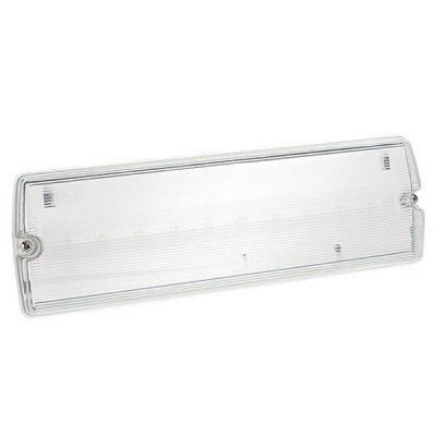 3.3W Spectrum LED Emergency Bulkhead IP65 Maintained/Non Maintained - Includes set of 4 New Legends