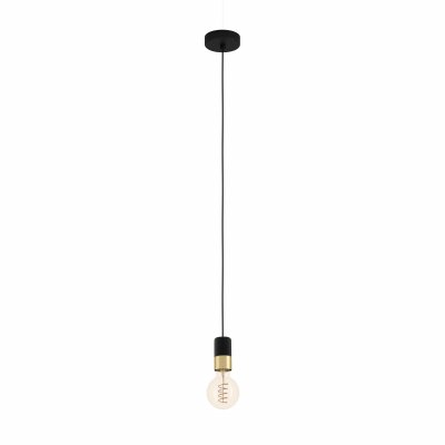 Pendant Light Steel Black, Brass - CALARI