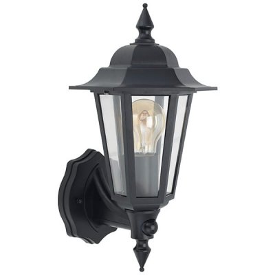 Retro Lantern Black with PIR (lamp not included)