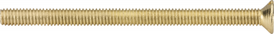 M3.5 x 50mm Flat-Head countersunk electrical socket screw - Brass