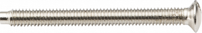 M3.5 x 35mm raised head countersunk electrical socket screw - Nickel plated