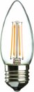 230V 4W LED ES Clear Candle Filament Lamp 2700K Dimmable