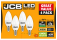 JCB LED Candle E14 (SES) 470lm 5.5W 3,000K (Warm White) - Pack Of 4