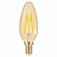 LED Filament Gold Candle E14 (SES) 200lm 2.5W 1,950K (Warm White), Blister Of 1