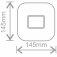 DD Standard II 9W LED DD Lamp, 2pin, 30000hrs, Switchable CCT