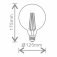 4W G125, Decorative LED Filament Lamp With Gold Antique Coating