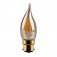 4W Bent-tip Candle, Decorative LED Filament Lamp With Gold Antique Coating