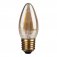 2W Candle, Decorative LED Filament Lamp With Gold Antique Coating