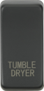 Switch cover "marked TUMBLE DRYER" - anthracite