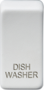 Switch cover "marked DISHWASHER" - matt white