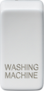 Switch cover "marked WASHING MACHINE" - matt white