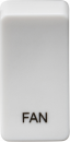 Switch cover "marked FAN" - white