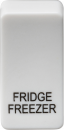 Switch cover "marked FRIDGE/FREEZER" - white