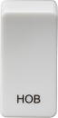 Switch cover "marked HOB" - white