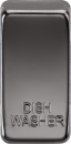 Switch cover "marked DISHWASHER" - black nickel