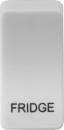 Switch cover "marked FRIDGE" - white