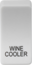 Switch cover "marked WINE COOLER" - white