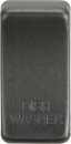 Switch cover "marked DISHWASHER" - smoked bronze