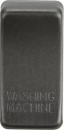 Switch cover "marked WASHING MACHINE" - smoked bronze