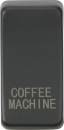 Switch cover "marked COFFEE MACHINE" - anthracite