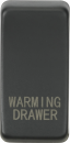 Switch cover "marked WARMING DRAWER" - anthracite