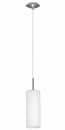 Pendant Light Steel Satin Nickel / Satin Glass White Painted - TROY 3