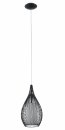 Pendant Light Steel Black / Satin Glass, Steel Black, White - RAZONI