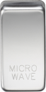 Switch cover "marked MICROWAVE" - polished chrome